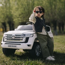 Детский электромобиль джип M 6146 EBLR-3 Toyota красный, 4 мотора фото 15