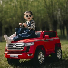 Детский электромобиль джип M 6146 EBLR-3 Toyota красный, 4 мотора фото 54