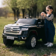 Детский джип M 6146 EBLRS-2 Toyota черный, автопокраска фото 14
