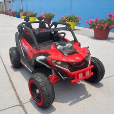 Двухместный детский багги M 6149 EBLR-3 (24V) красный, 2 мотора по 120 Вт купить