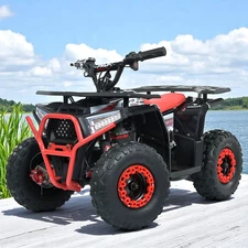 Детский квадроцикл HB-FFA 1000-3 (MP3) красный, мотор 1000W, 4 аккумулятора фото 71