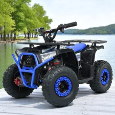 Детский квадроцикл HB-FFA 1000-4 (MP3) синий, мотор 1000W, 4 аккумулятора фото 86