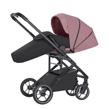 Прогулочная коляска Carrello Alfa BF CRL-5508 Rouge Pink розовая, чехол на ноги, москитная сетка