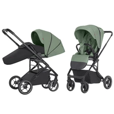 Прогулочная коляска Carrello Alfa BF CRL-5508 Sea Green зеленая, чехол на ноги, москитная сетка фото 14