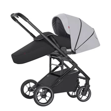 Прогулочная коляска Carrello Alfa BF CRL-5508 Feather Grey светло-серая, чехол на ноги