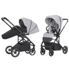 Прогулочная коляска Carrello Alfa BF CRL-5508 Feather Grey светло-серая, чехол на ноги фото 14