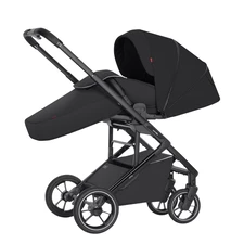 Прогулочная коляска Carrello Alfa BF CRL-5508 Midnight Black черная, чехол на ноги
