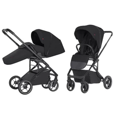 Прогулочная коляска Carrello Alfa BF CRL-5508 Midnight Black черная, чехол на ноги фото 14