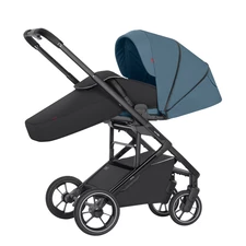 Прогулочная коляска Carrello Alfa BF CRL-5508 Indigo Blue синяя, чехол на ноги