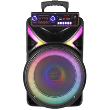 Акустическая колонка GY-1208 с пультом, микрофон, Bluetooth, TF, MP3, USB, FM, подсветка купить