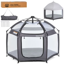 Детская палатка MR 1515 Platinum Grey серая, автоматическое раскладывание фото 2