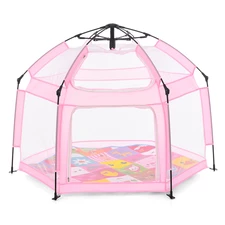Детская палатка MR 1512 Powder Pink розовая, с ковриком купить
