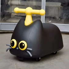 Детский беговел - толокар BB-0012 Black котик, черный