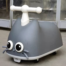 Детский беговел - толокар BB-0012 Grey котик, серый