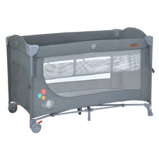 Детский манеж El Camino Unity+ ME 1098 Perfect Gray серый, двухуровневый
