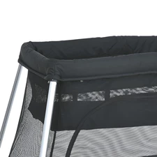 Детская кроватка - манеж El Camino So easy ME 1194 Black двухуровневая, черная купить