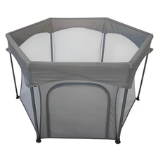 Детский манеж El Camino Swift 6 ME 1195 Dark Gray темно-серый, шестиугольный фото 14
