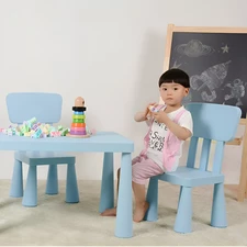 Детский столик Bambi M 6176-4 New table с 2 стульчиками, голубой фото 14