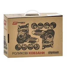 Детские раздвижные ролики A 4155-L-P, размер 39-42, розовые фото 41