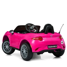 Детская машина на аккумуляторе M 5846 EBLR-8 Mazda розовая, лицензия фото 11