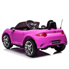 Детская машина на аккумуляторе M 5846 EBLR-8 Mazda розовая, лицензия фото 54
