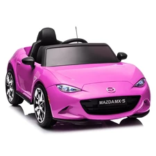 Детская машина на аккумуляторе M 5846 EBLR-8 Mazda розовая, лицензия фото 63