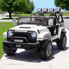 Двухместный детский джип M 6108 EBLR-1 (24V) белый, 4 мотора