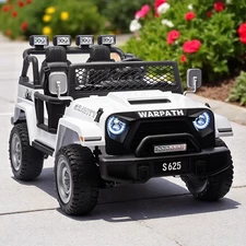 Двухместный детский джип M 6108 EBLR-1 (24V) белый, 4 мотора купить