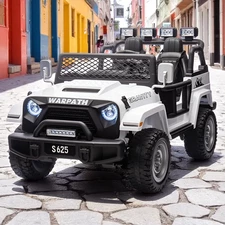 Двухместный детский джип M 6108 EBLR-1 (24V) белый, 4 мотора фото 41