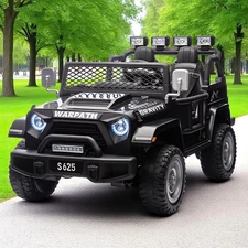 Двухместный детский джип M 6108 EBLR-2 (24V) черный, 4 мотора