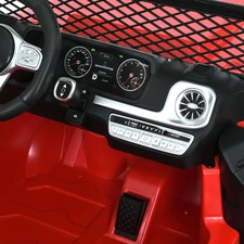 Детский электромобиль джип M 6108 EBLR-3 (24V) двухместный, красный фото 31
