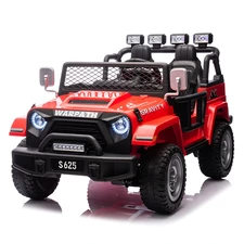 Детский электромобиль джип M 6108 EBLR-3 (24V) двухместный, красный фото 92