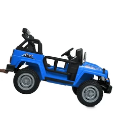 Детский электромобиль джип M 6108 EBLR-4 (24V) двухместный, синий фото 11