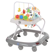 Детские ходунки Bambi M 0541 C-11 серые, дуга с подвесками
