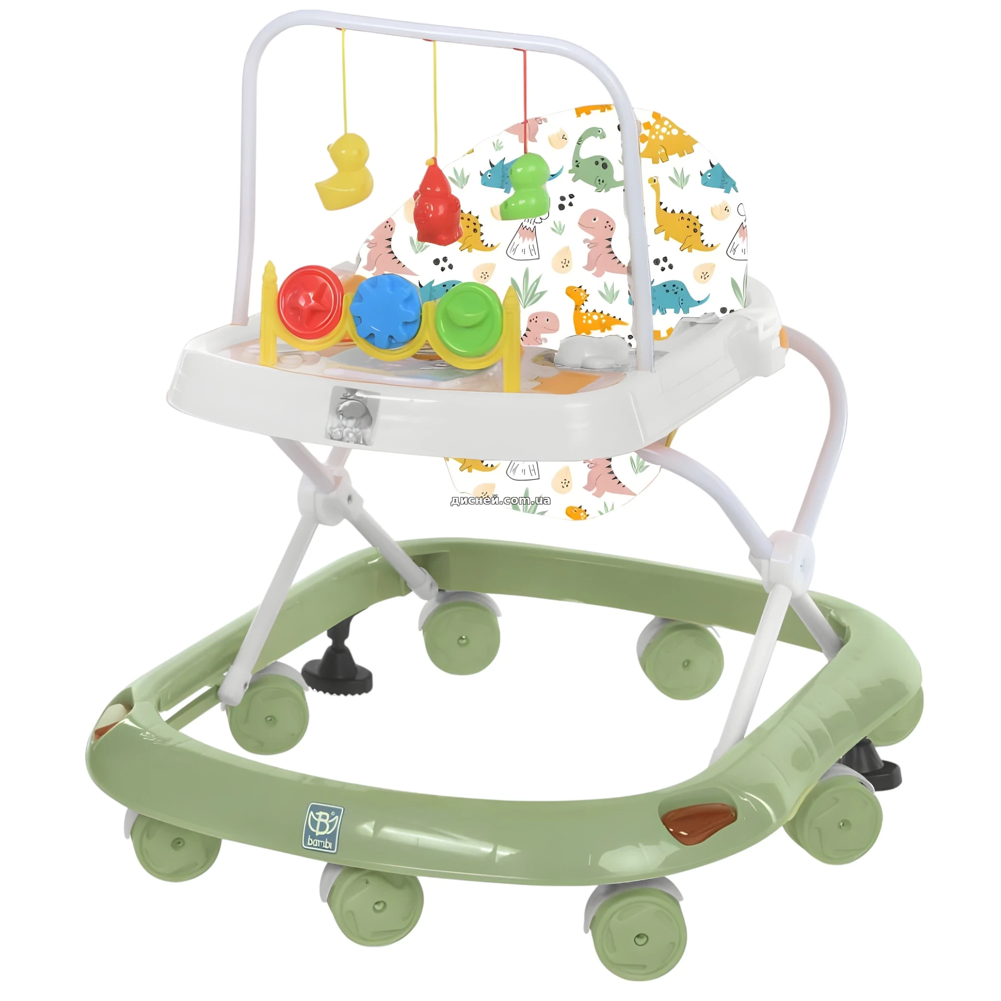 Дитячі ходунки M 0541 C-12 Bambi зелені, музика, світло - Купити в