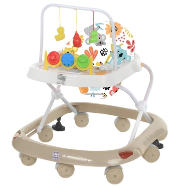 Детские ходунки M 0541 C-13 Bambi бежевые, музыка, свет