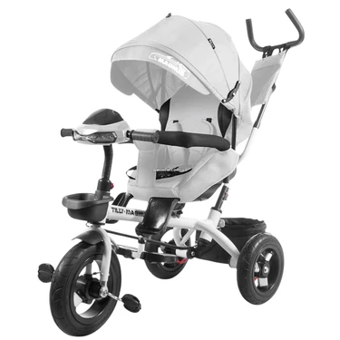 Трехколесный велосипед Tilly Magnum T-3814 Grey с родительской ручкой, серый