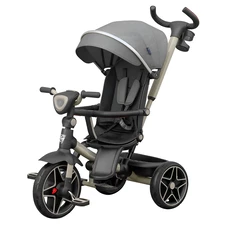 Трехколесный велосипед Tilly Spirit T-3811 Grey с ручкой, серый