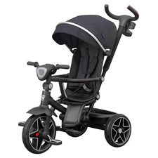 Трехколесный велосипед Tilly Spirit T-3811 Black с ручкой, черный