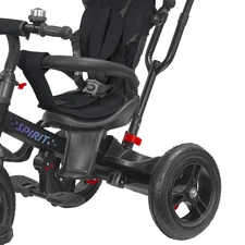 Трехколесный велосипед Tilly Spirit T-3811 Black с ручкой, черный фото 37