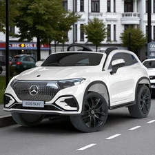Детская машина M 6161 EBLR-1 белая, лицензия Mercedes