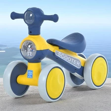 Детская каталка - толокар M 5729-4-6 мотоцикл, сине-желтая