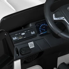 Детский электромобиль джип M 6130 EBLR-2 Toyota черный, мягкое сиденье фото 16
