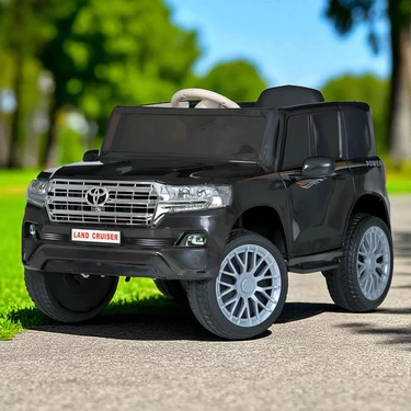 Детский электромобиль джип M 6130 EBLR-2 Toyota черный, мягкое сиденье
