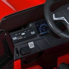 Детский электромобиль джип M 6130 EBLR-3 Toyota красный, EVA колеса фото 16