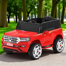 Детский электромобиль джип M 6130 EBLR-3 Toyota красный, EVA колеса купить