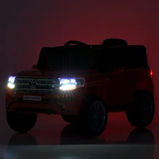 Детский электромобиль джип M 6130 EBLR-3 Toyota красный, EVA колеса фото 63