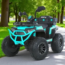 Квадроцикл для детей M 6132 EBLR-5 с пультом, четыре мотора, зеленый