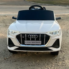 Детская машина M 6133 EBLR-1 Audi белая, четыре мотора фото 16