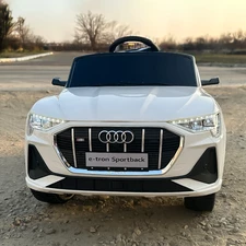 Детская машина M 6133 EBLR-1 Audi белая, четыре мотора купить